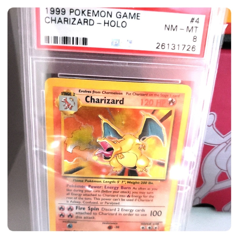 Charizard holo 1999 psa grade 8